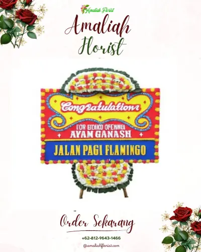 Bunga Papan Congratulation di Tugu Selatan